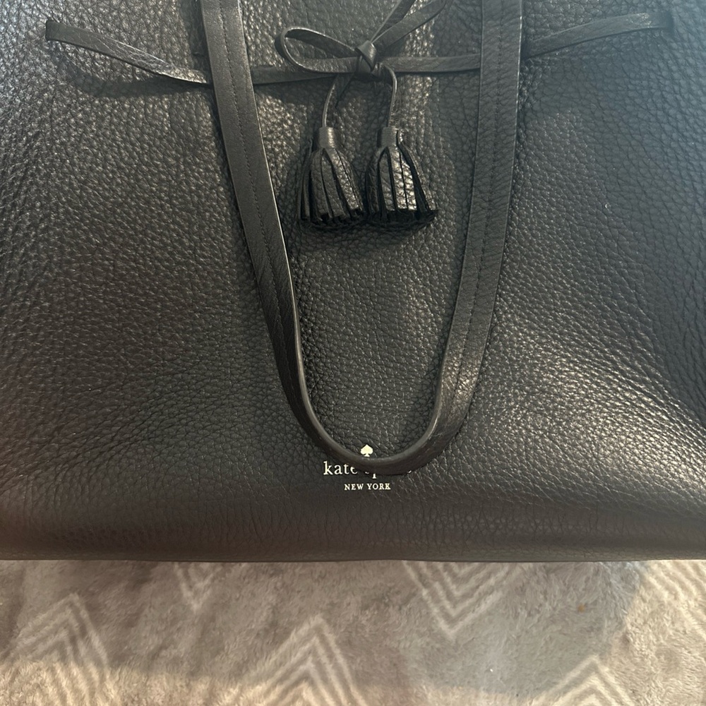 Kate Spade Black Leather Tote - Picture 16 of 16